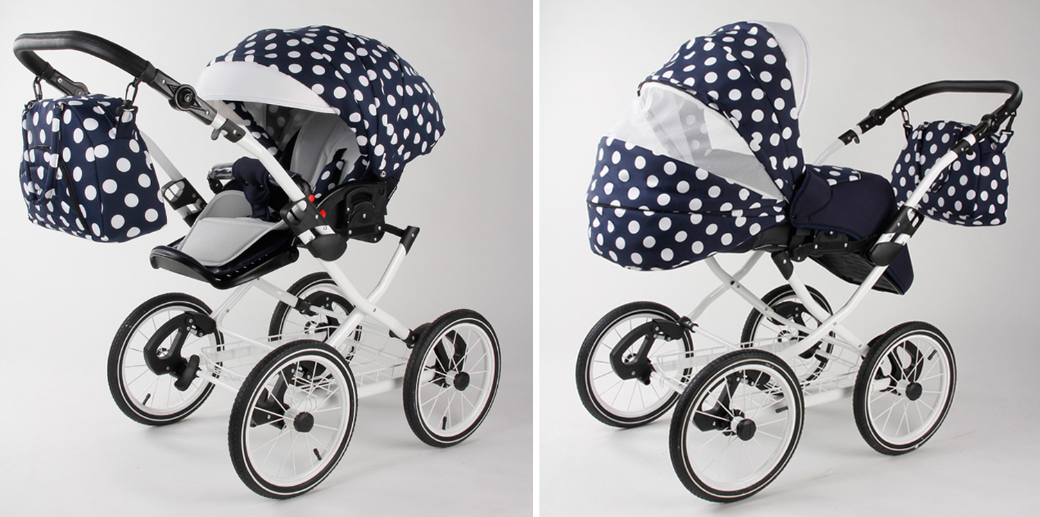 MERIVA 2W1 ALUMINIOWY POLSKI WÓZEK RETRO NEW 2018 EAN 5903689701402