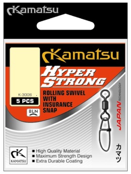 Kamatsu Krętlik Z Agrafką Hyper Strong 3/0 sumowy