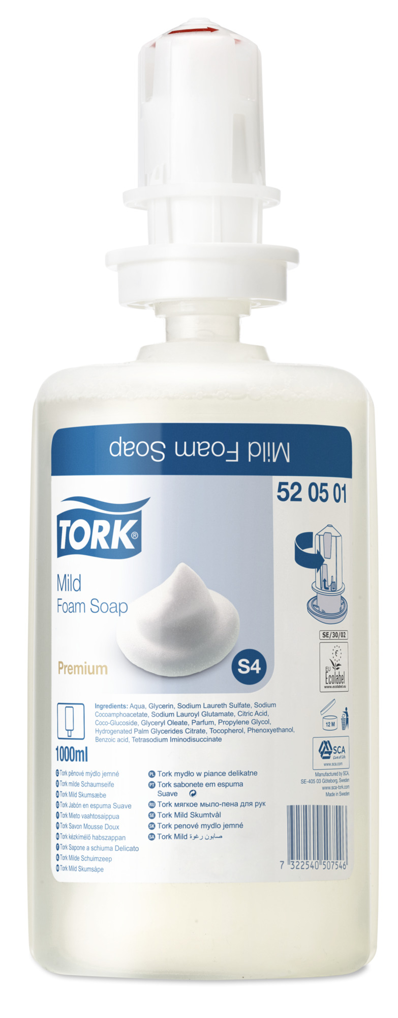 TORK 520501 Мягкое мыло с пеной - 2500 доз!