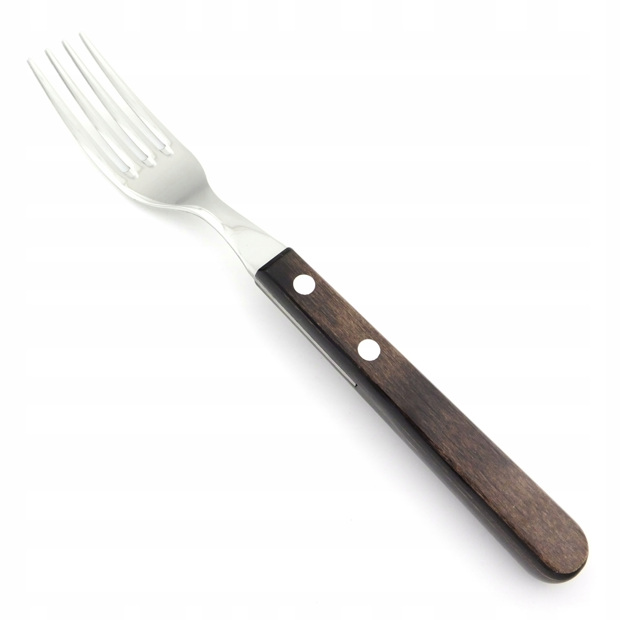 TRAMONTINA 12 x Widelec JUMBO Drewno Brąz POLYWOOD Wykończenie połysk