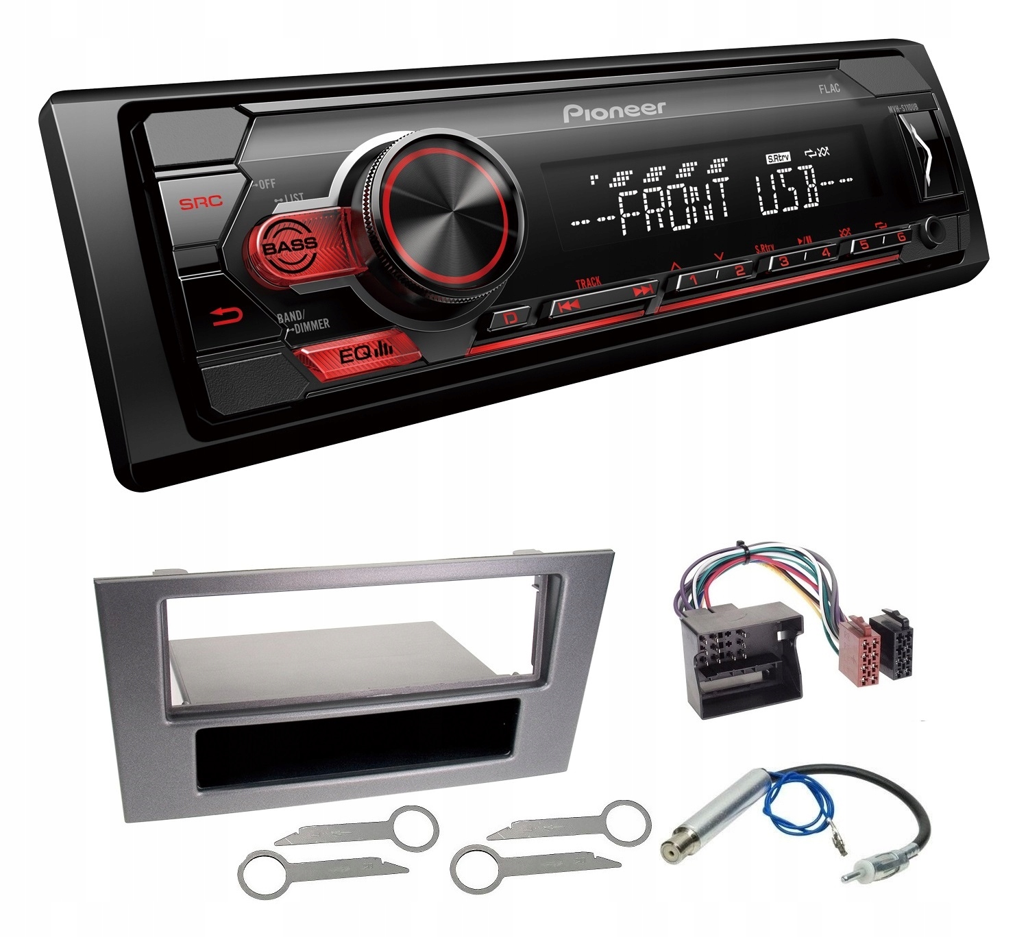 Pioneer MVH-S110UB autorádio Usb Aux MP3 Ford Mondeo MK3 Lift