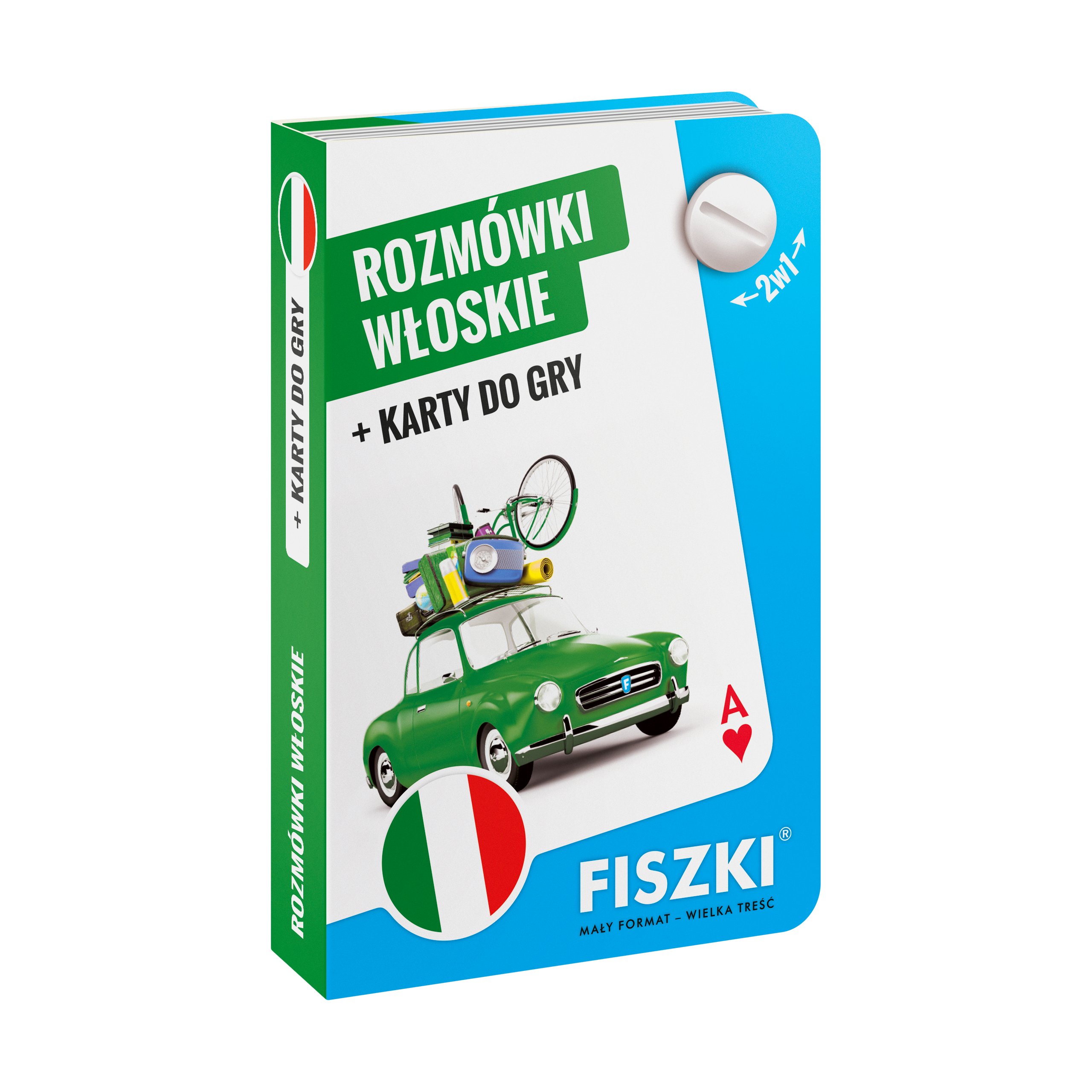 

Rozmówki włoskie i karty do gry 2w1 (A1-A2)