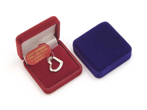 Srebrny ROD. naszyjnik, wisiorek SERCE + łańcuszek Materiał srebro