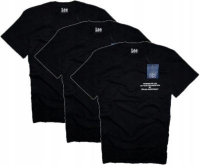 

Lee koszulki 3w1 t-shirt czarna trójpak S