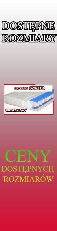 Materac Kieszeniowy SZAFIR 90x200 - 7-STREF - H2 Informacje dodatkowe antyalergiczny antygrzybiczny materiał gładki zdejmowany pokrowiec