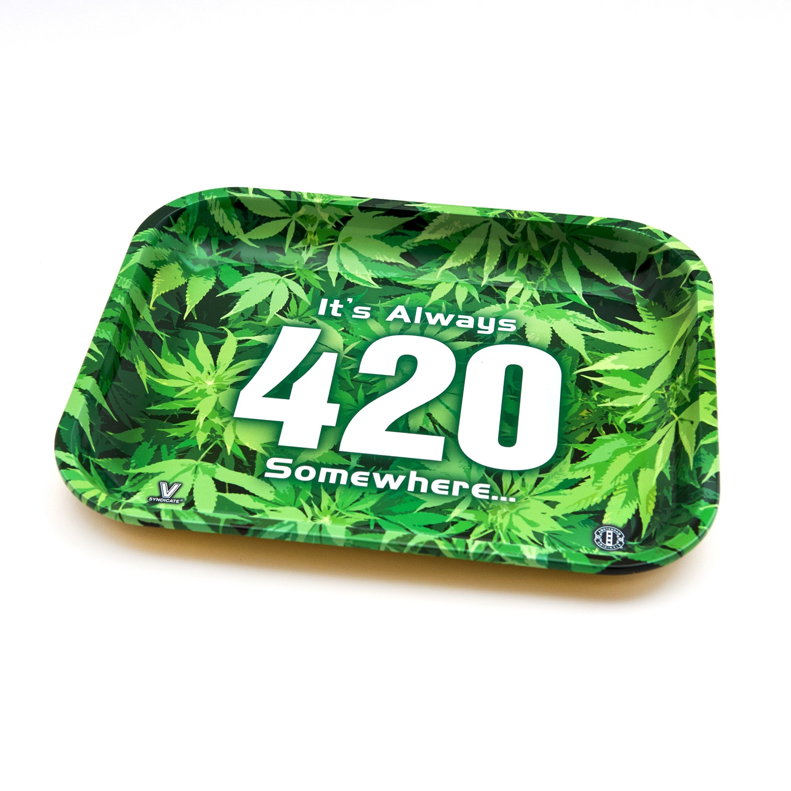 Green xl. Rolling Tray. Поднос для самокруток. Indica Rolling Tray.