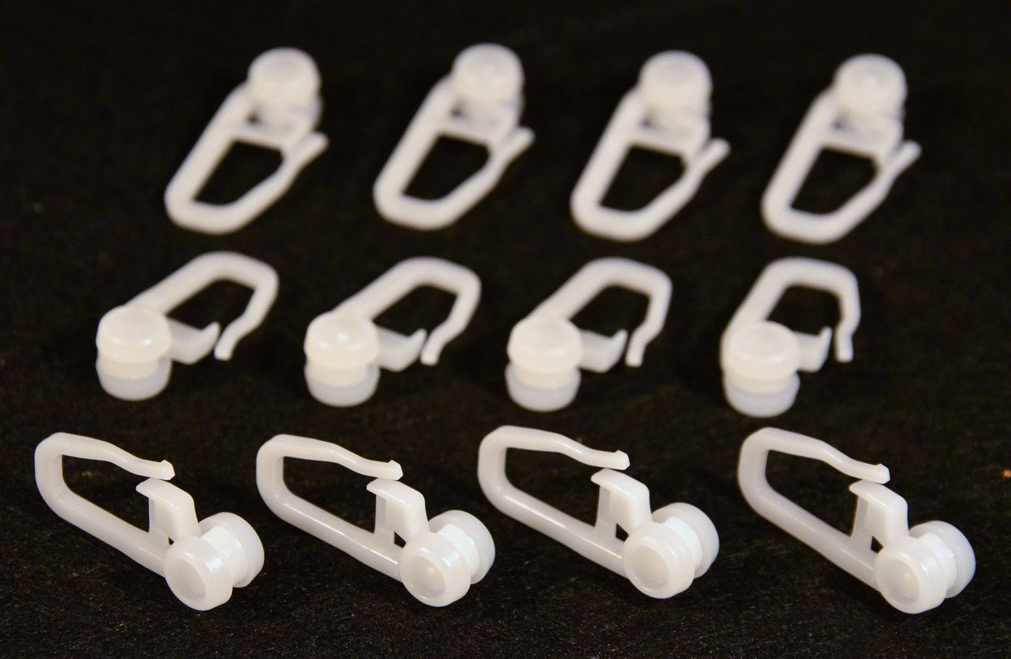 AGRAFKI z ROLKĄ do SZYN SUFITOWYCH ZASŁON FIRAN KARNISZY 100szt Marka Gardena