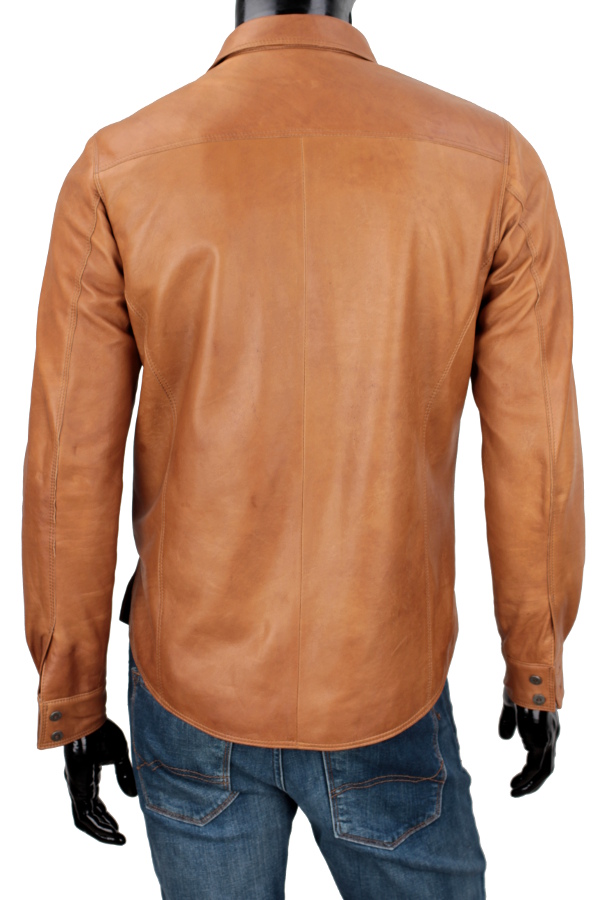 Koszula Skórzana Męska Na Lato DORJAN WIL084 S Rozmiar S