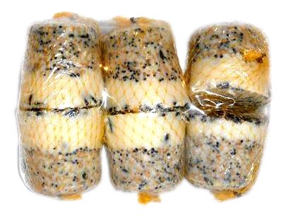 POKARM Karma dla ptaków DZWONKI ZBOŻOWE TŁUSZCZOWE 6szt ZIARNO ZIMA KARMNIK