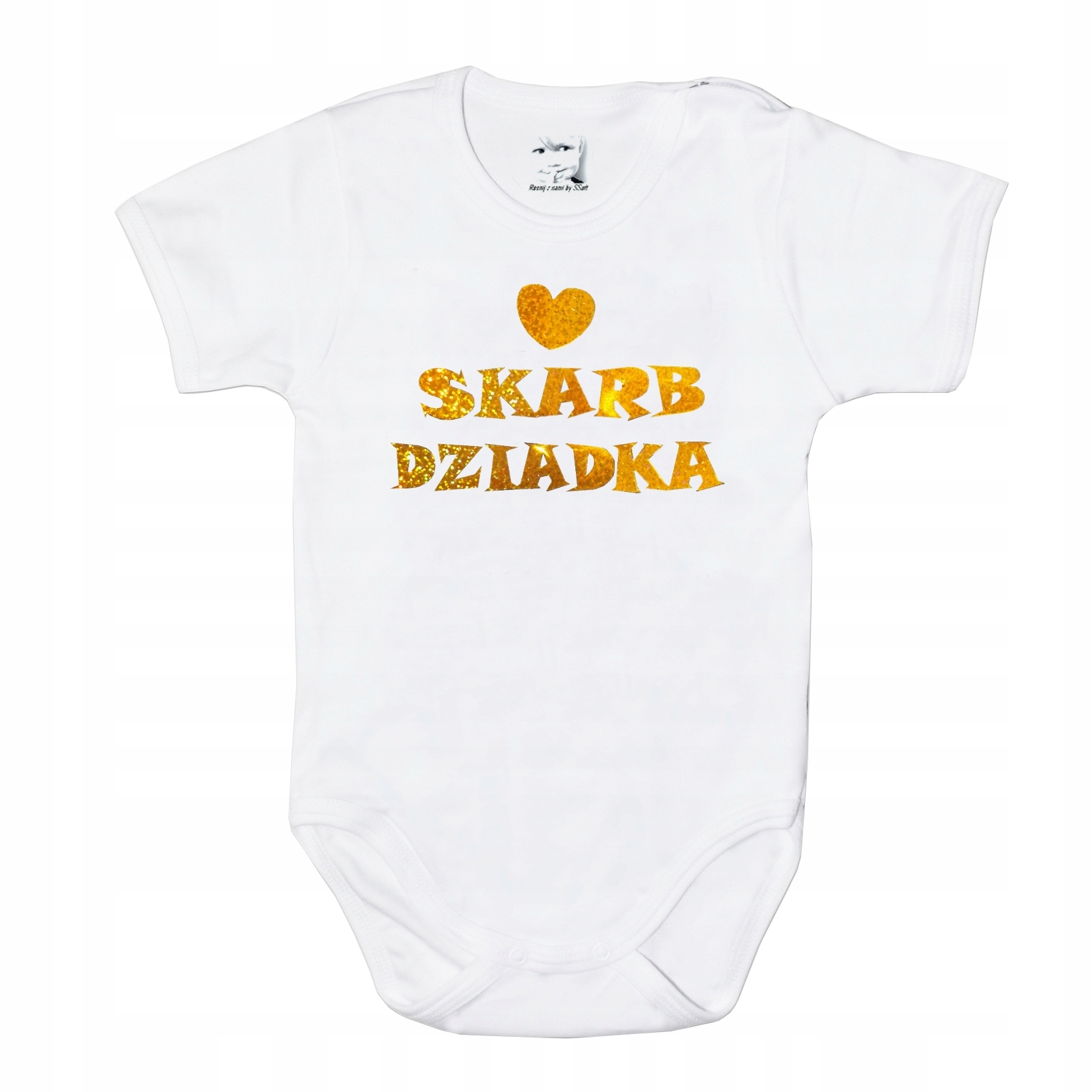 

Body 98 krótki rękaw z Skarb Babci lub Dziadka b-c