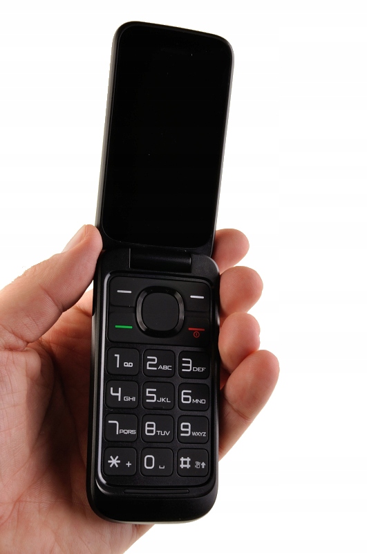 ALCATEL TELEFON KOMÓRKOWY Z KLAPKĄ Z DUŻYM WYŚWIE. Przekątna ekranu 2.4