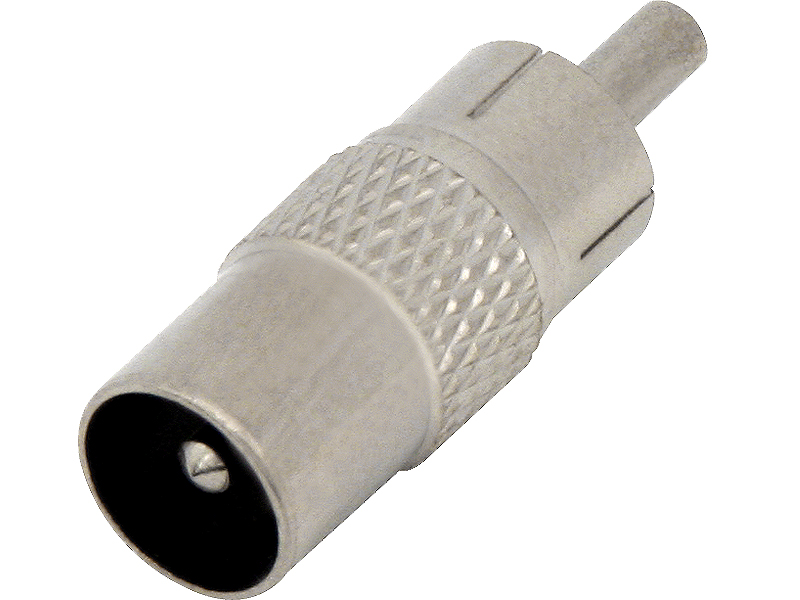 

Przejście adapter wtyk antenowy TV/wtyk Rca (0778)