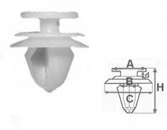 ВТУЛКА ЗАЩІПКА ОБШИВКИ CITROEN PEUGEOT VOLVO 10sz EAN ( GTIN ) 5907626808704 foto 0