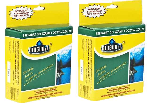 

2 x Biosanit Bakterie Do Oczyszczalni Szamba 1KG