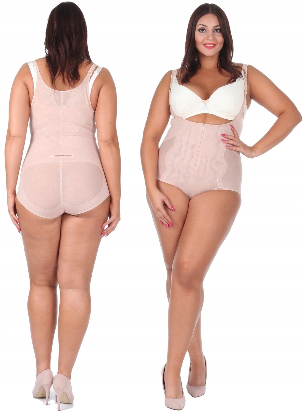 BODY mocno WYSZCZUPLAJĄCE gorset SIZE PLUS majtki Materiał dominujący poliamid