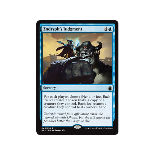 MTG Zndrsplt's Judgment (Rare)