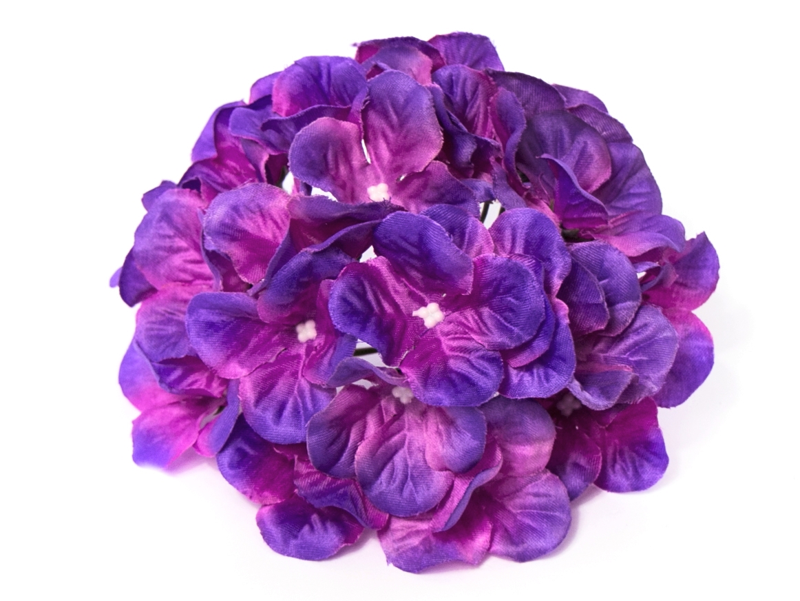 

Kwiat Hortensja Satynowa Główka Violet Purple 18cm