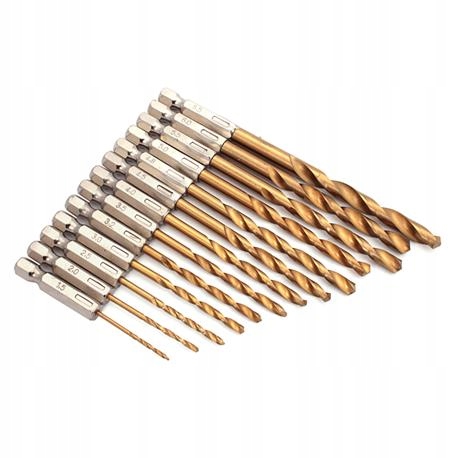 

WHZ13 wiertła do wkrętarki Hss tytanowe 13 sztuk