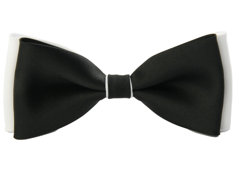 MUCHA, MUSZKA MĘSKA CZARNO-BIAŁA W PUDEŁKU