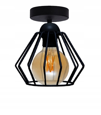 

Lampa Plafon Klosz Druciak Diament Loft Edison