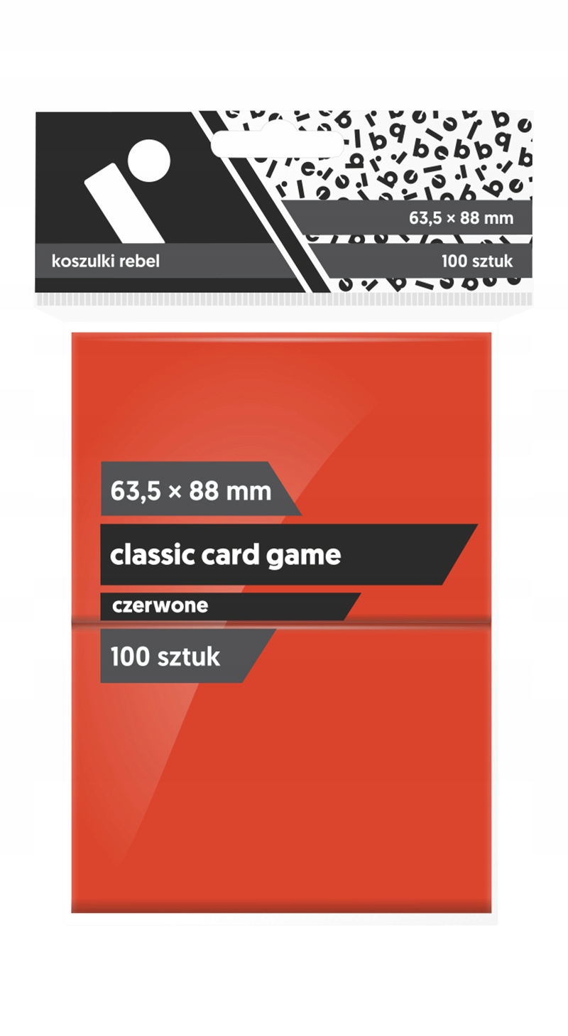 

Rebel Koszulki Classic Card Game 63,5x88 Czerwone