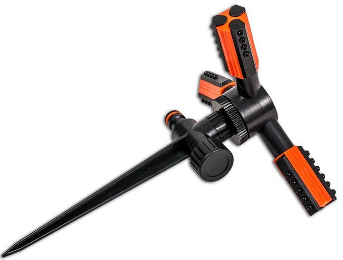 ZRASZACZ 3 RAMIENNY OBROTOWY DO OGRODU TRAWY TRIO