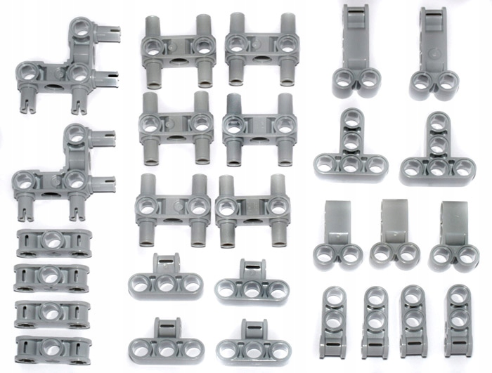 

Lego Technic Łączniki jasnoszare 98989 63869 i inn