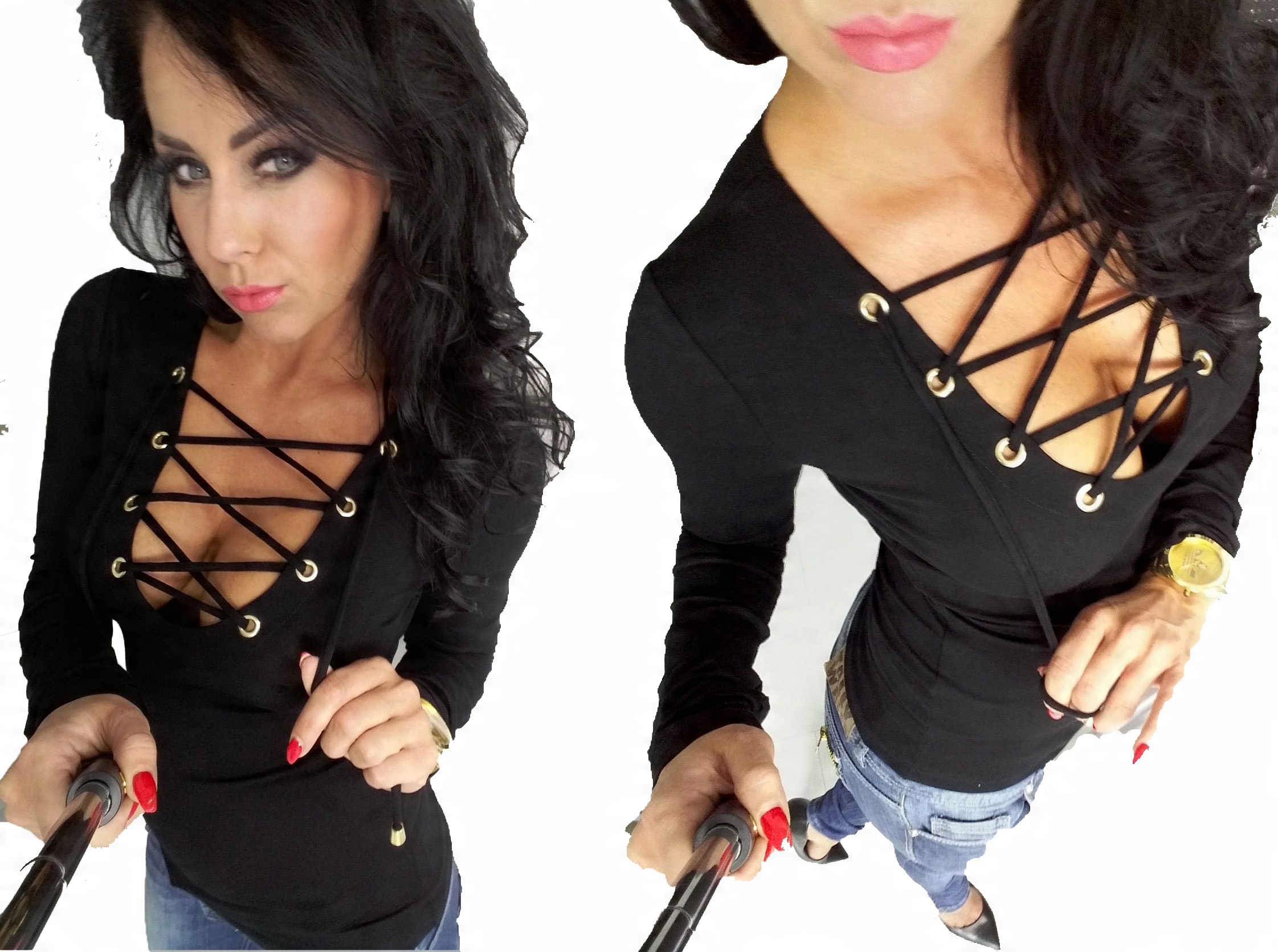 

LipMar sexowny Sznurowany dekolt XL 42