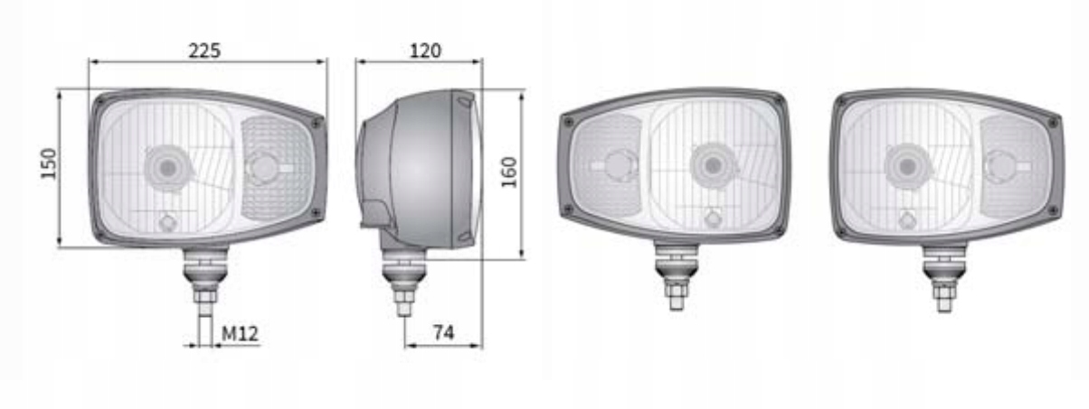 REFLEKTOR LAMPA MANITOU LEWA PRAWA KOMPLET Machine type Excavator Backhoe loader Loader Other