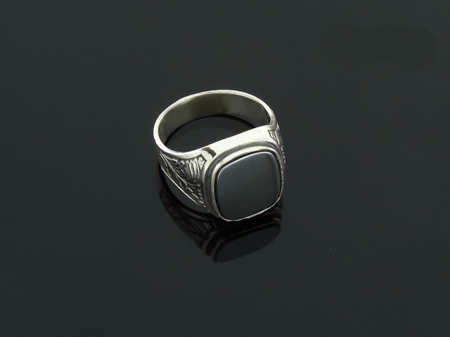 Srebrny 0,925 SYGNET 30 naturalny hematyt Marka Inna marka