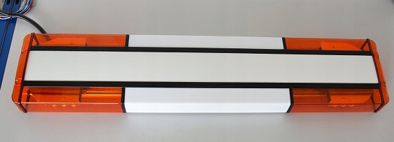 Belka lampa ostrzegawcza PRISM 30W 1400mm R65, R10 Kolor pomarańczowy niebieski