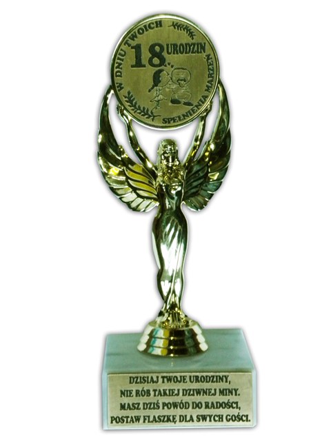 

Statuetka 18-stka urodziny Śmieszna duża