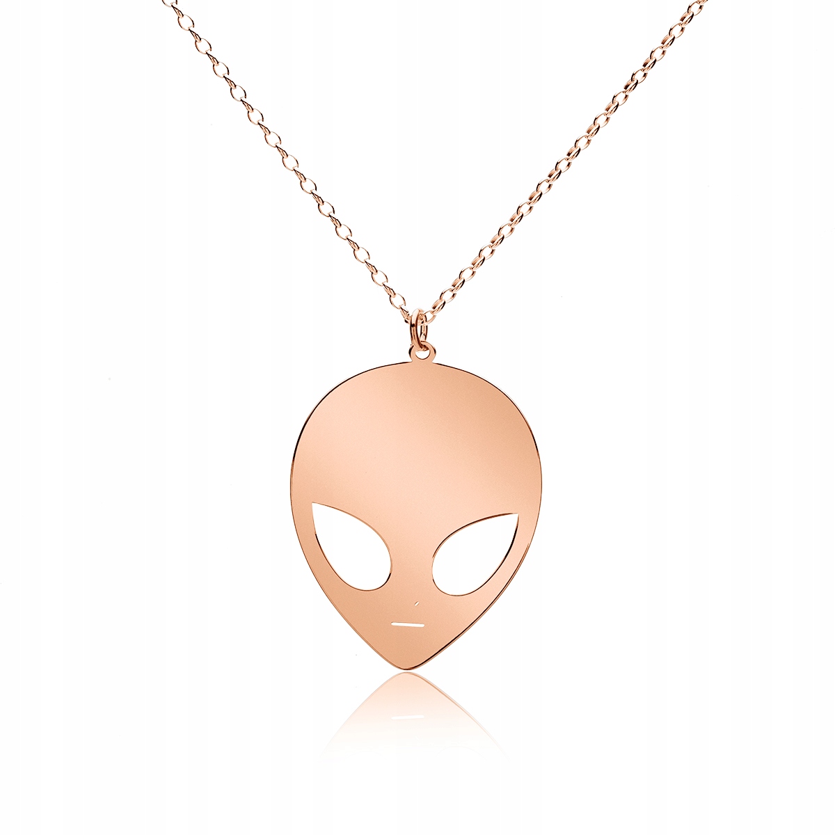 

Naszyjnik Alien srebrny złocenie róż Grawer Gratis