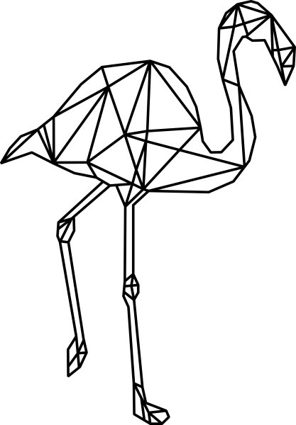 

Naklejka na ścianę Flaming Geometryczny 120cm