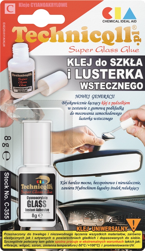 Klej Do Szkła I Lusterka Wstecznego 8GR Technicqll