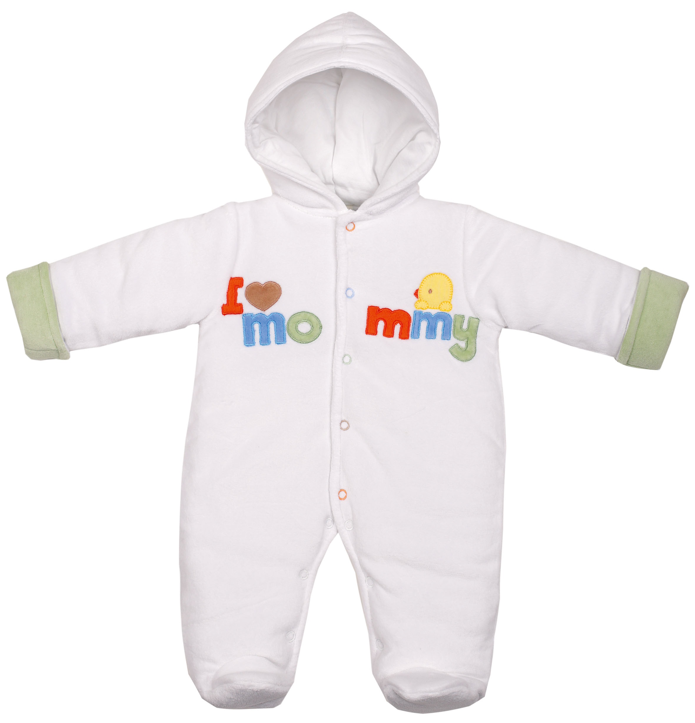 KOMBINEZON NIEMOWLĘCY WELURKOWY 62-68 CM (3-6M) Rękaw długi rękaw