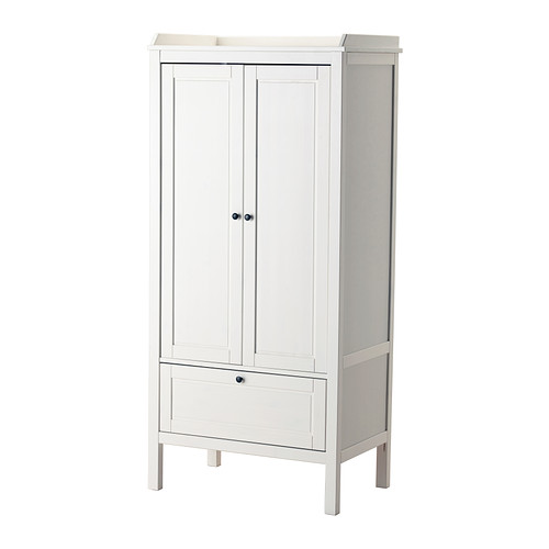 Ikea Szafa 2 drzwi z szufladą Sundvik 80x50x171 Biała Biel Praktyczna