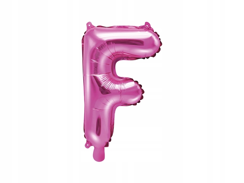 

Balon foliowy Litera F 35cm, ciemno różowy