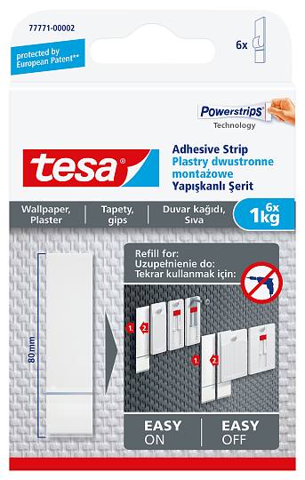 

Tesa 77771 Plastry Montażowe na tapetę 1kg x6szt