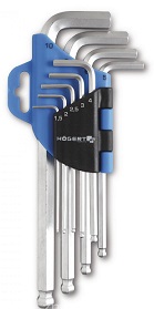 

Hogert HT1W804 Zestaw kluczy imbusowych dł. 9 szt.