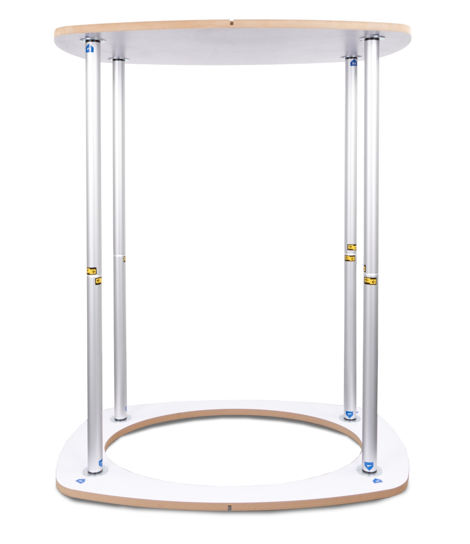 TRYBUNKA REKLAMOWA PROSTOKĄTNA LADA Z WYDRUKIEM Marka Progres