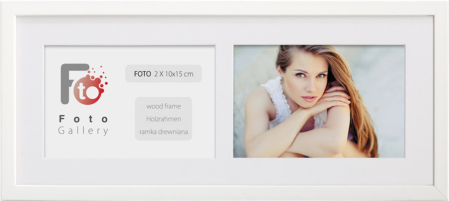 

Foto Galeria Na 2 Zdjęcia A6 10x15 CM Ramka Biała