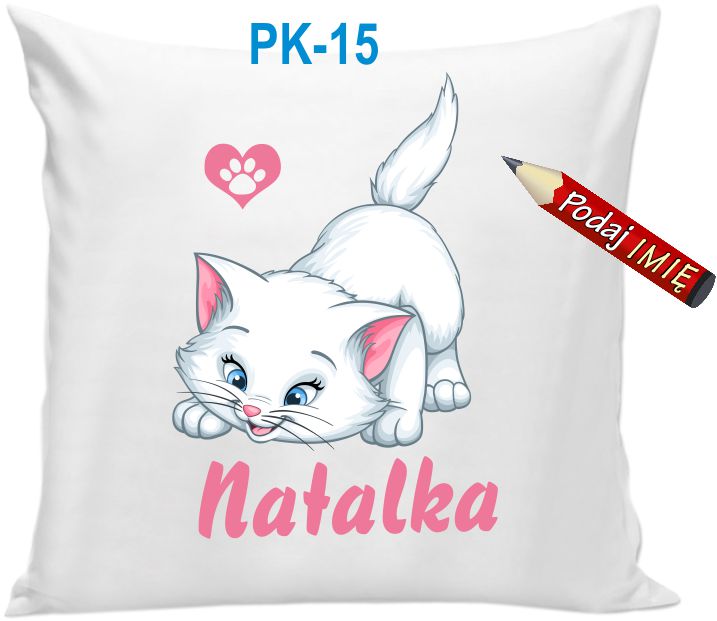 

Poduszka Kotek z Imieniem Twojego dziecka Kot