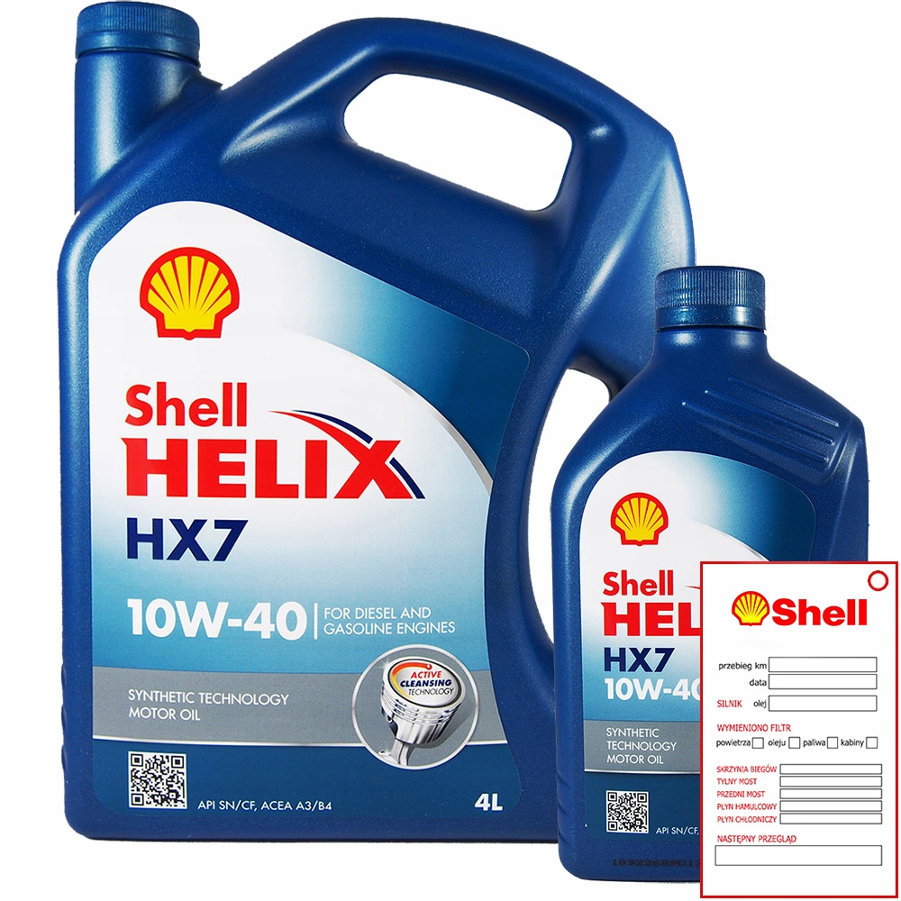 SHELL HELIX HX7 10W40.