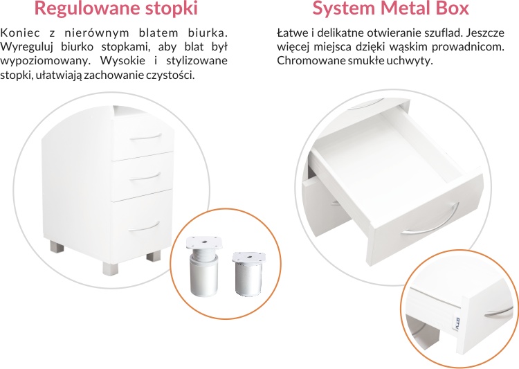 Biurko kosmetyczne manicure BIS z pochłaniaczem Marka BiK