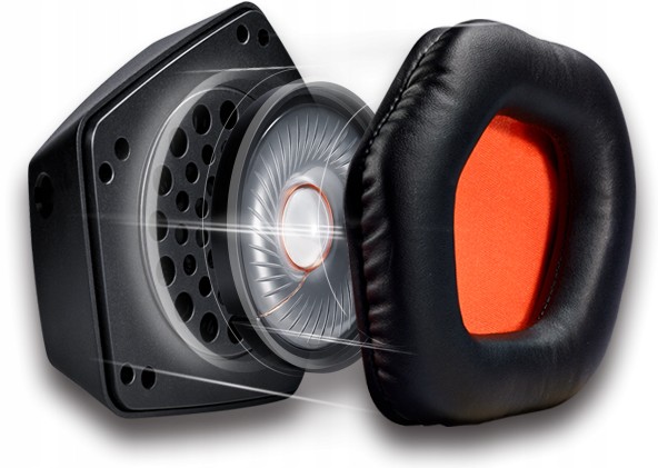 Słuchawki nauszne Asus Strix DSP PC/MAC/PS4 Impedancja 32 Ω