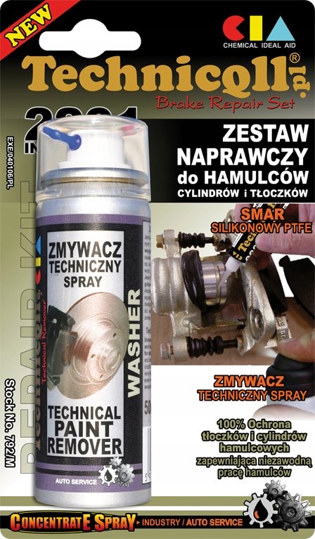 Technicqll Zestaw naprawczy do hamulców w sprayu 50ml 6ml (M-792)