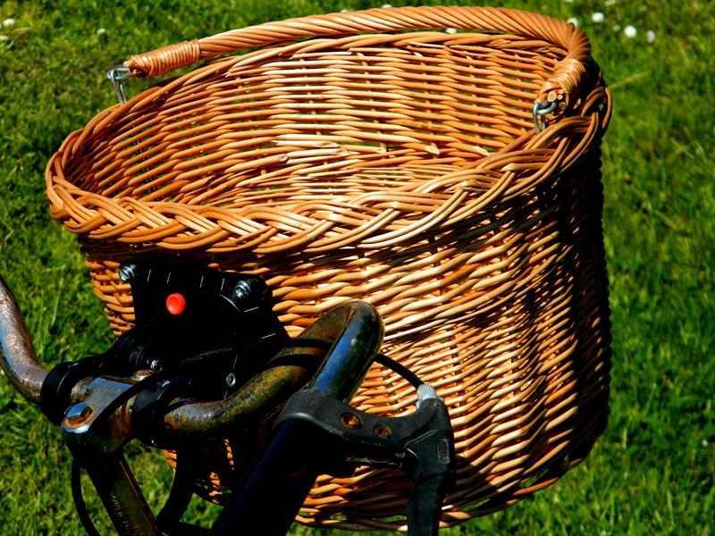 KOSZ NA ZAKUPY wiklinowy KOSZYK NA ROWER CLICK Model Wiklinowe Cuda