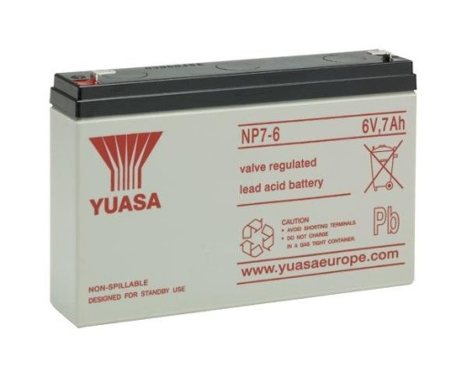 

Akumulator Yuasa NP7-6 6V 7Ah