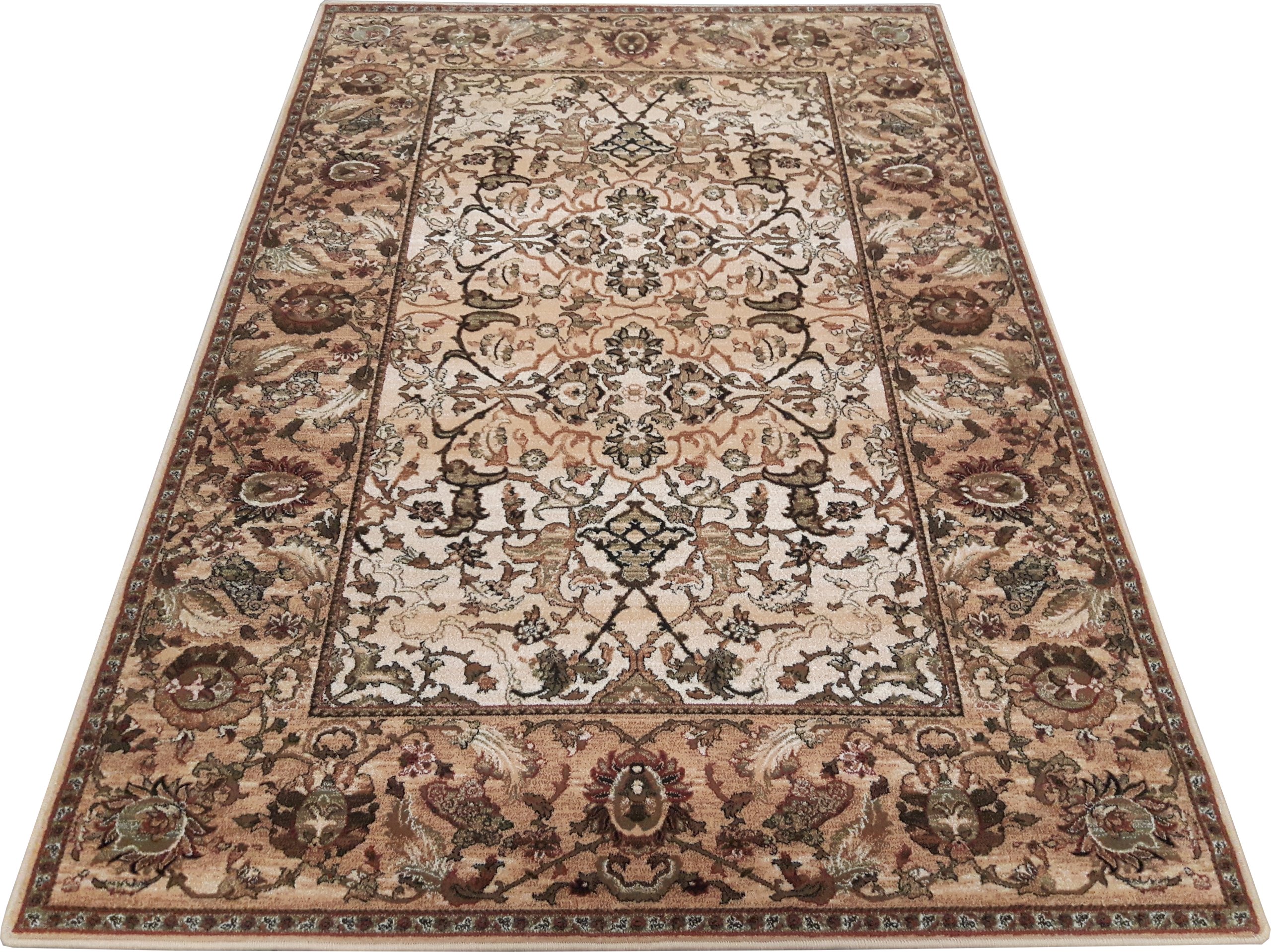 Dywan wełniany 200x300 Agnus Hetman sahara 2x3 beżowy klasyczny 100% wełna